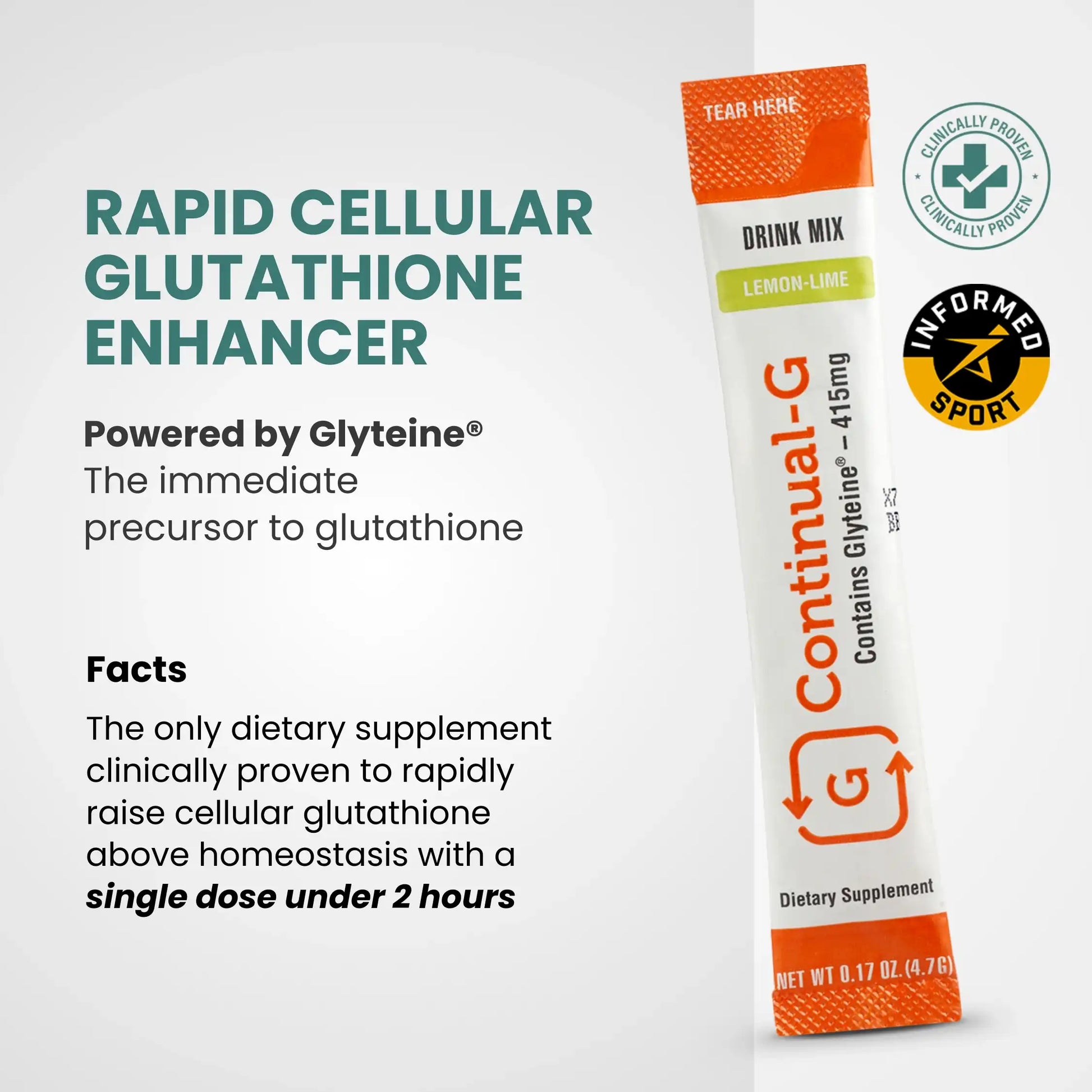 Glutathione Precursor Powder 415mg - Glyteine | Continual-G Glutathione Precursor Powder 415mg - Glyteine | Continual-G