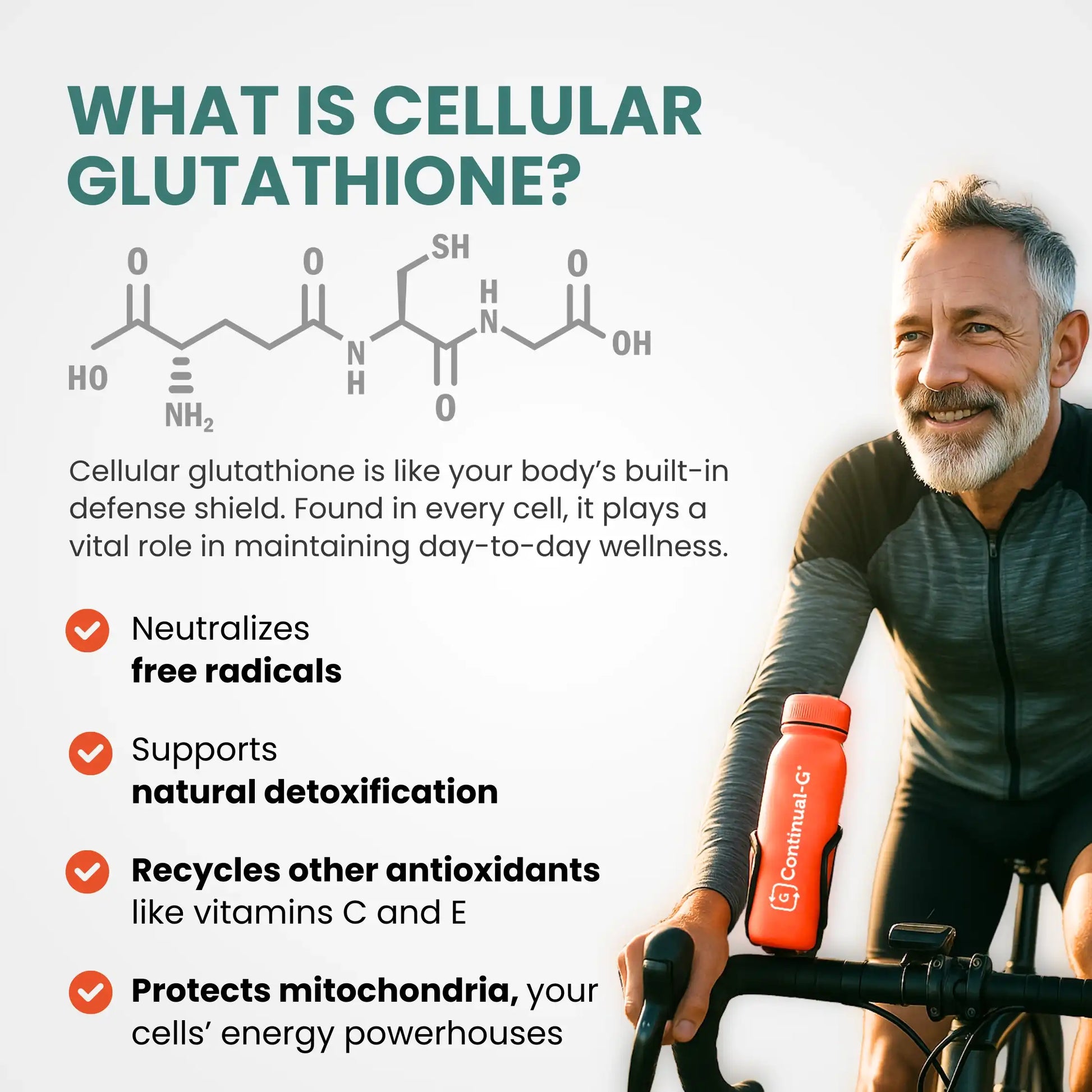 Glutathione Precursor Powder 415mg - Glyteine | Continual-G Glutathione Precursor Powder 415mg - Glyteine | Continual-G